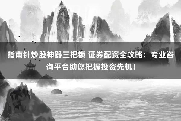 指南针炒股神器三把锁 证券配资全攻略：专业咨询平台助您把握投资先机！