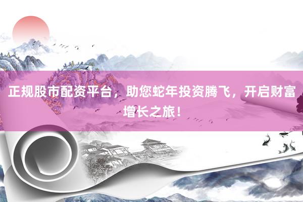 正规股市配资平台，助您蛇年投资腾飞，开启财富增长之旅！