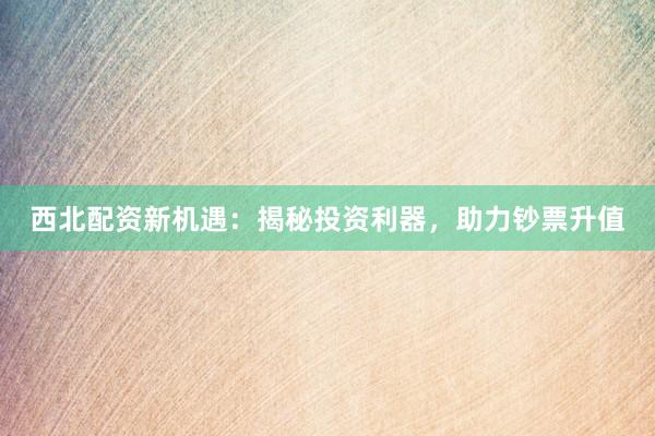 西北配资新机遇：揭秘投资利器，助力钞票升值