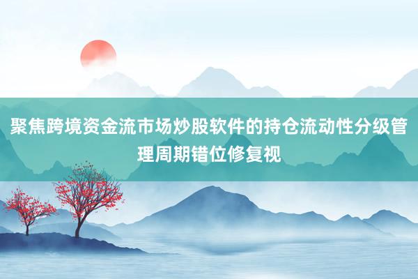 聚焦跨境资金流市场炒股软件的持仓流动性分级管理周期错位修复视